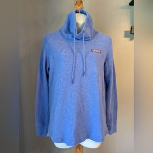 Vineyard Vines Heather Blue/Purple Pullover with Logo Patch
